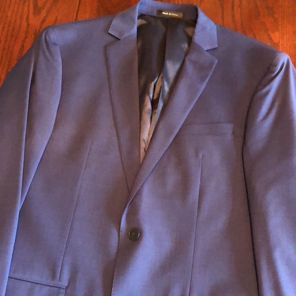 Men’s Calvin Klein Navy Blue Suit 42L - Picture 4 of 17